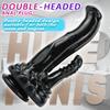 Dual Head Realistic Dildo for Women, Suction Cup Base for Hands-Free Fun, G-Spot & Clitoral Stimulation, Adult Sex Toys
