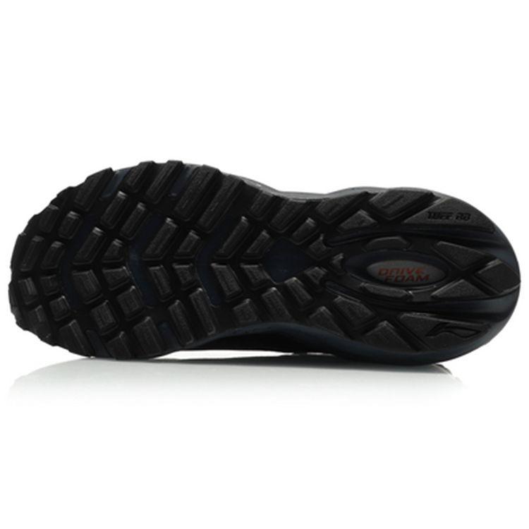 Li Ning Skyddande Cloud Stötdämpande Halkfria Slitstarka Lågskurna Löparskor Herr Sneakers Svart ARHQ143-2