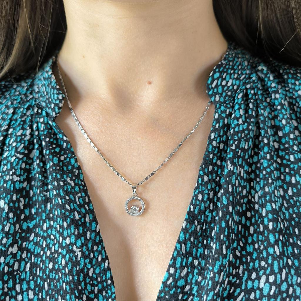 Silverhänge med cubic zirconia (2191582)