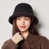 Fisherman Hat Women's Autumn Winter Wool Stitching Warm Hat