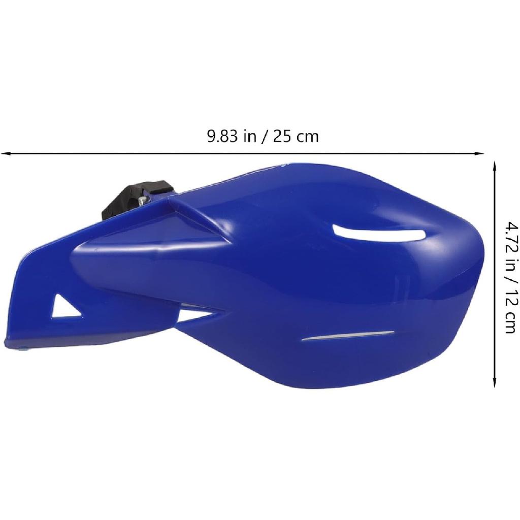 2pcs Motorcycle Hand Guards Wind Deflectors Blue Handlebar Protector Anti-Fall Windshield for Dirt Bikes ATV Compatible Easy Install