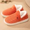 Cotton Shoes Winter Women's Home Slippers Cotton TEU Large Size Plush Shoes Versatile One-pedal Thermal Shoes
