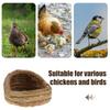 2pcs Straw-woven Breeding Nests egg-laying Nests Small Chicken Laying Nest Small Animal Bird Sleeping House Chicken Coop