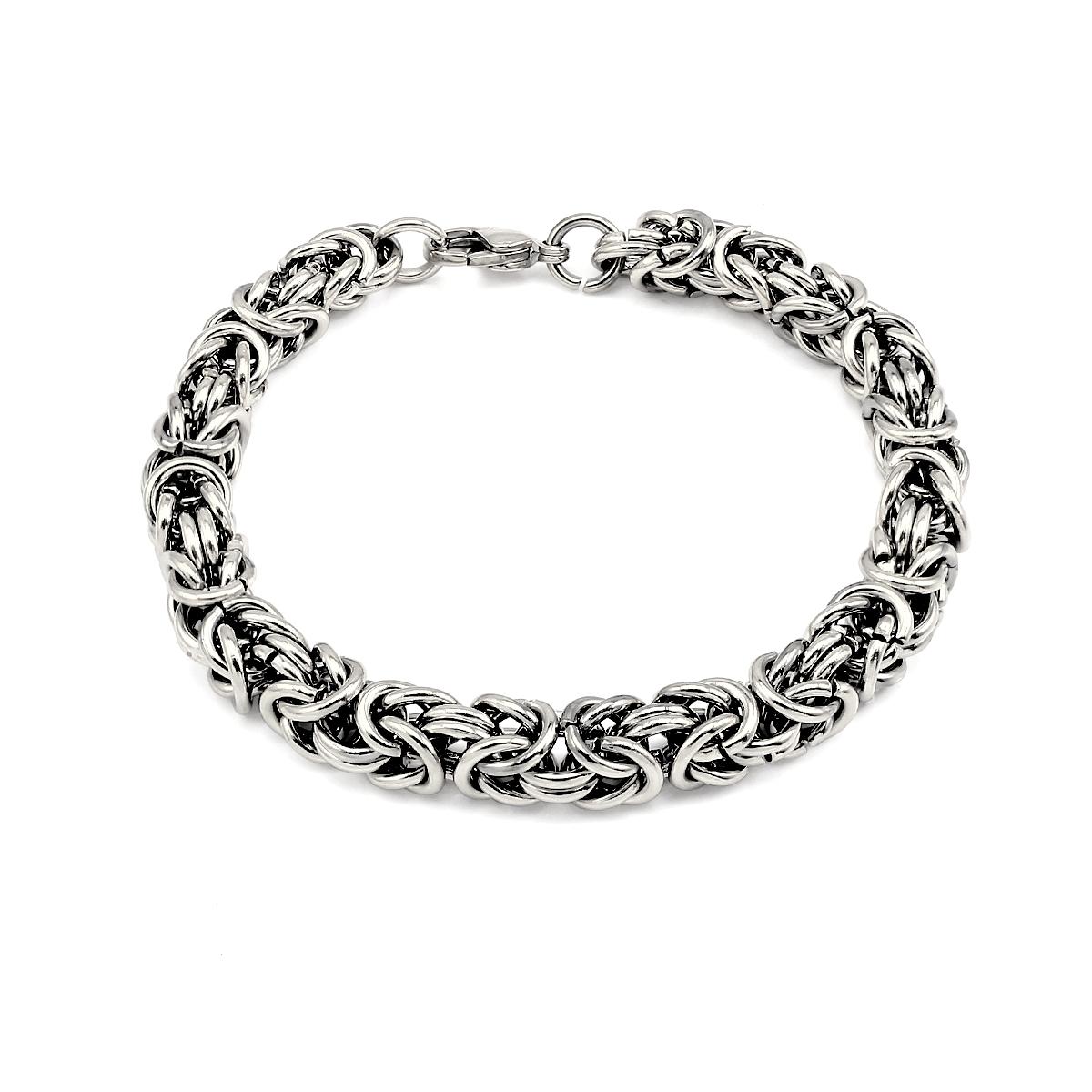 Fashion 18K Gold Byzantine Necklace Stainless Steel Link Chain Byzantine Bracelet Fashion Jewelry Link Chain Byzantine Bracelet