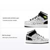 Air 1 Mid SE GS DIY Kids Sneakers White Black Volt DC4099-100