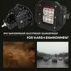 1/2PCS Car High Bright Work Light 12W 6SMD 6000K White Headlight DRL Driving Lamp for Jeep Off-Road Vehicle 4x4 ATV UTV