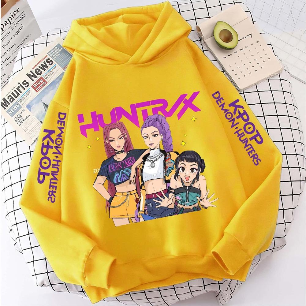 K-pop Devil Hunter Hoodie Girls' Long Sleeve Jacket Saja Children's Printed Hoodie Fashion Hoodie Children's Top