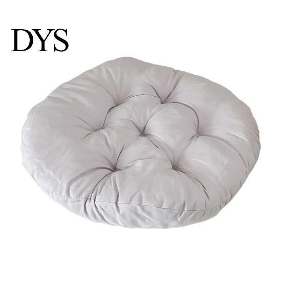 Comfortable Polyester Fiber Seat Mat Chair Cushion with Straps, Square Round Soft Pad, Solid Color Pad for Household Chairs Non-slip Office