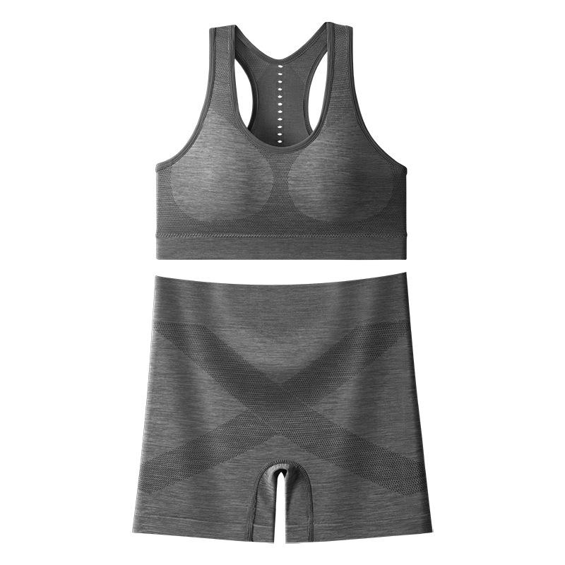 New Style Quick-Drying Hip-Lifting Yoga Pants and Sports Bra Set - European and American Design