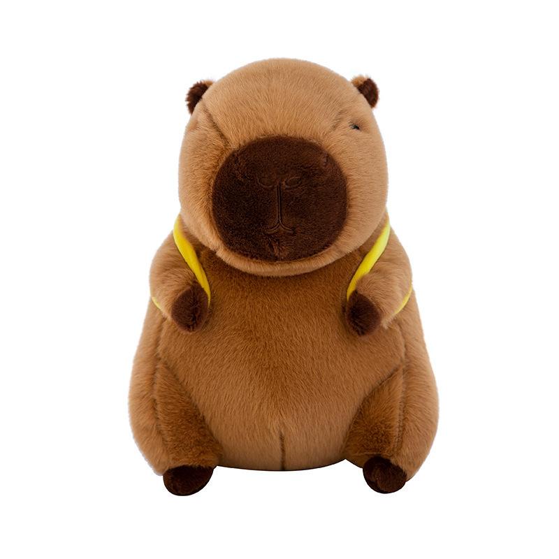 Bee Backpack Capybara Plush Toy Nose Back Oysters Kapibara Doll Children's Ragdoll Gift