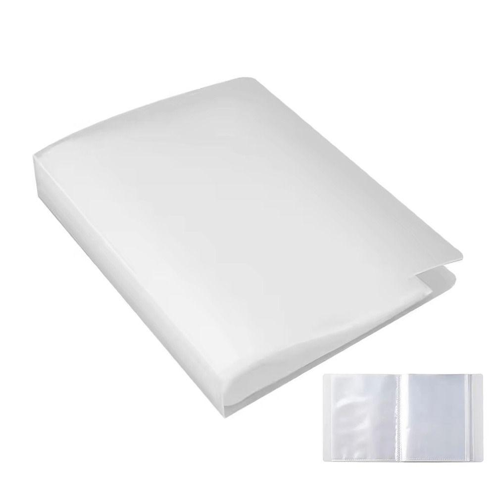 Waterproof A6 Information Booklet With 40 Pockets Transparent Clear Photo Storage Album Large Capacity
