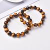 Natural Yellow Tiger Eye Stone Loose Beads Round Beads DIY Accessories Yellow Tiger Eye Semi-Finished Product