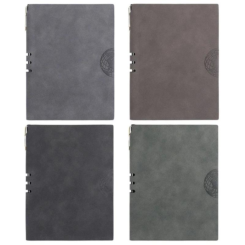 Diario A5 in Pelle PU Agenda Giornaliera Planner Taccuino Organizer Rigido Semplice Cancelleria Ufficio Scuola Fornitura Blocco Note
