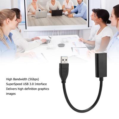 5Gbps Speed USB3.0 To HD Multimedia Adapter Portable 5Gbps Video Adapter  Gaming Entertainment