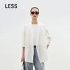 LESS 2025 Summer Lapel Loose Straight Blazer