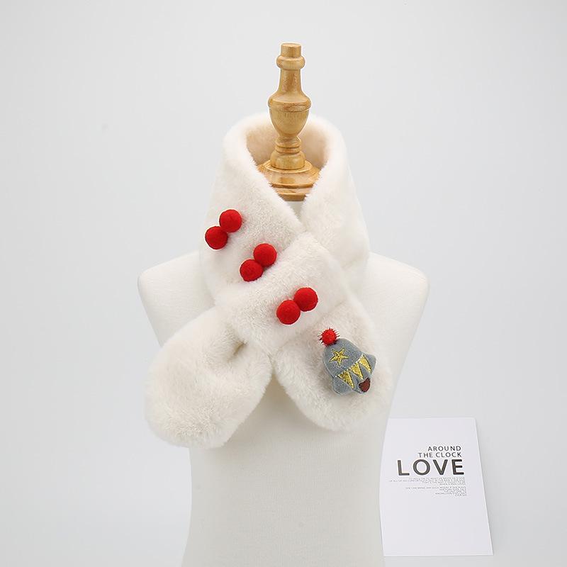 Kids' Cute Cartoon Scarf - Warm Winter Christmas Neck Warmer for Boys and Girls