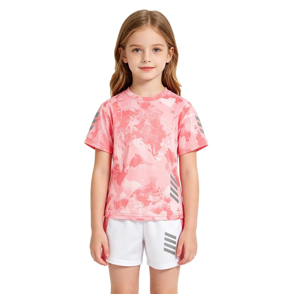 Girls Quick Dry Sportswear Set, Ice Feel Activewear for Sports and Outdoor Play