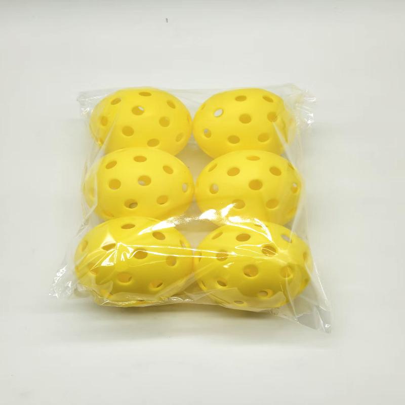 6/12Pcs Pickleball 74Mm Durable 40 Holes Outdoor Pickleballs Outdoor For Competition Pickleball Packs Of Pickleballs