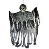 Durable 100cm Halloween Skeleton Hanging Reaper With Realistic Skull And Hood
