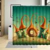 Fantasy Fairy Tale World Shower Curtain Vine Door Green Forest Mushroom Animal Bathroom Decor Polyester Bath Curtains With Hooks