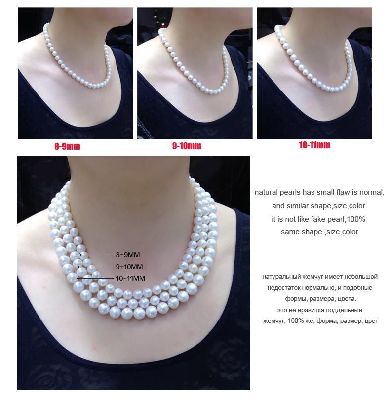 Classic Natural Freshwater Pearl Necklace And Bracelet Jewelry Set For Women Conjuntos Joyas De Perlas
