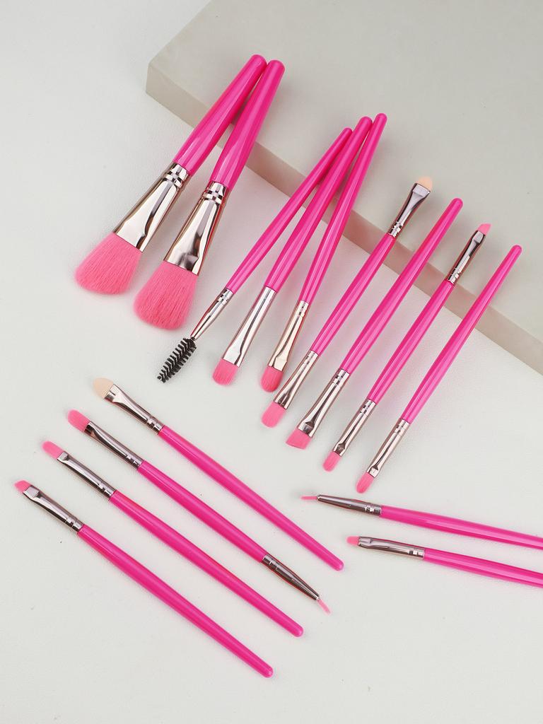 15Pcs Makeup brush set, full set of high beauty eye shadow brush, soft hair, high gloss, concealer, beauty brush