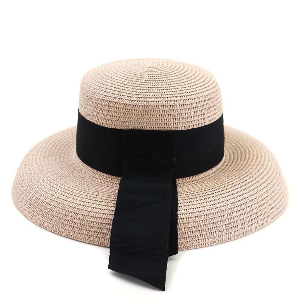 Straw Hat Big Brim Women Summer Outdoor Travel Beach Vacation Seaside Sun Hat Sunhat Bucket Hat