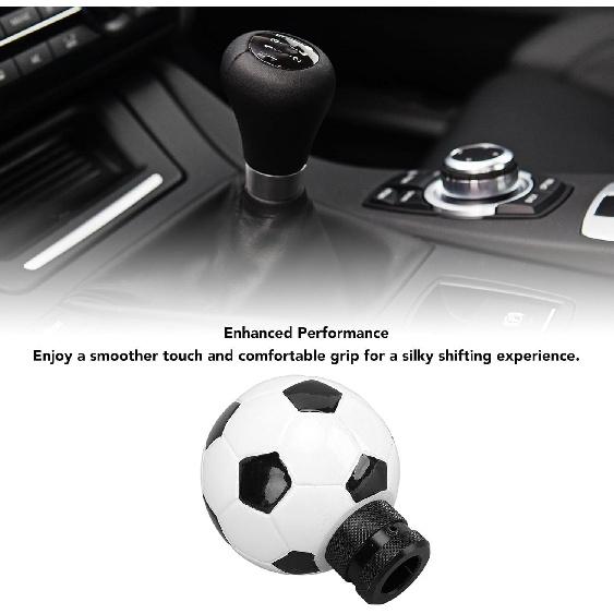 Shifter Knobs, Gear Shift Knob Soccer Look Soccer Shifter Knobs Gear Shifter Lever Head Replaceable Football Shift Knob for Most Manual Cars