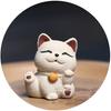 Chinese Purple Clay Tea Pet Handmade Lucky Cat Sculpture Animal Ornaments Statue  Decor Tea Figurine Crafts Tea Set Decoration