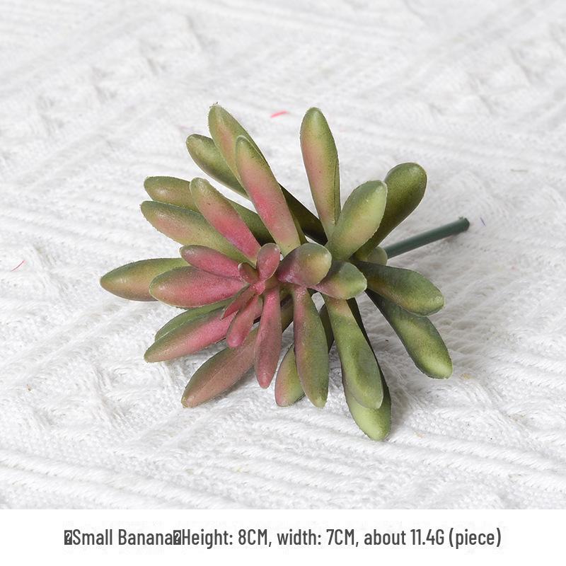 Mini Flocking Artificial Succulent Bonsai for DIY Wall Decor