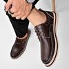 Casual Business Shoes Genuine Leather Men Oxfords Shoes Handmade Italian Mens Luxury Brand Moccasins Leisure Male