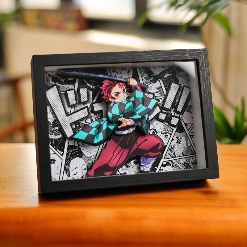 Anime Umgebung Chara Figur Ständer Malerei Handgemachtes Geschenk Zangetsu Familie Ganzes Bild Handgemachtes Spielzeug Sammlerstück