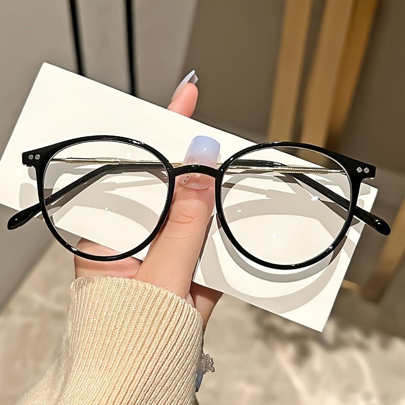 Blue Light Blocking Glasses Retro Oval Frame Clear Lens Computer Glasses Spectacles for Women Men