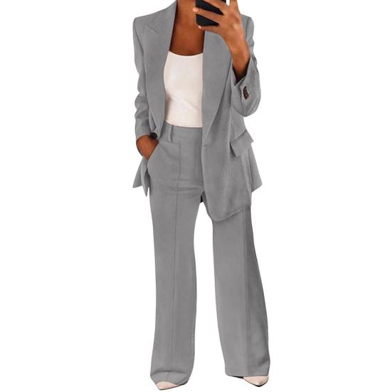 Women's Suit Pants Set Dressy One Pants Business Set Formal Two