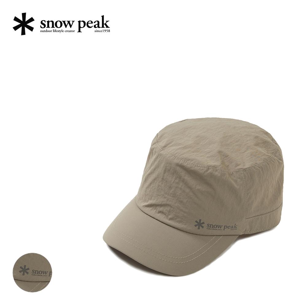 [Snowpeak] Таслановая военная кепка (S24SUFCC30) Yellow Gray-LXL