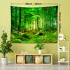 1pc, Jungle Trees & Grass Tapestry, 126x71inch, Polyester Wall Hanging, Soft and Flat Fabric, No Power Needed, Woven, Natural Style Room Decor, Living
