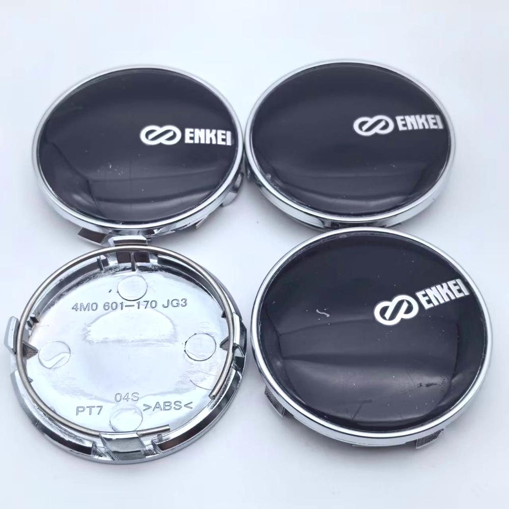 

4pcs JDM 61mm ENKEI Logo Emblem Badge Car Wheel Center Caps Wheel Rim Hubcaps Hub Dust Cover Replace Car Styling Accessories ENKEI Badge&4pcs 61mm Wheel Caps