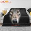 Moon Animal Howling Dog Big Wolf Face Ultra-Soft Blanket Quilt Winter Sofa Cover Bed Covers
