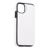 PU Leather Antifall Phone Back Cover Case For iPhone 11 6.1 Inch White