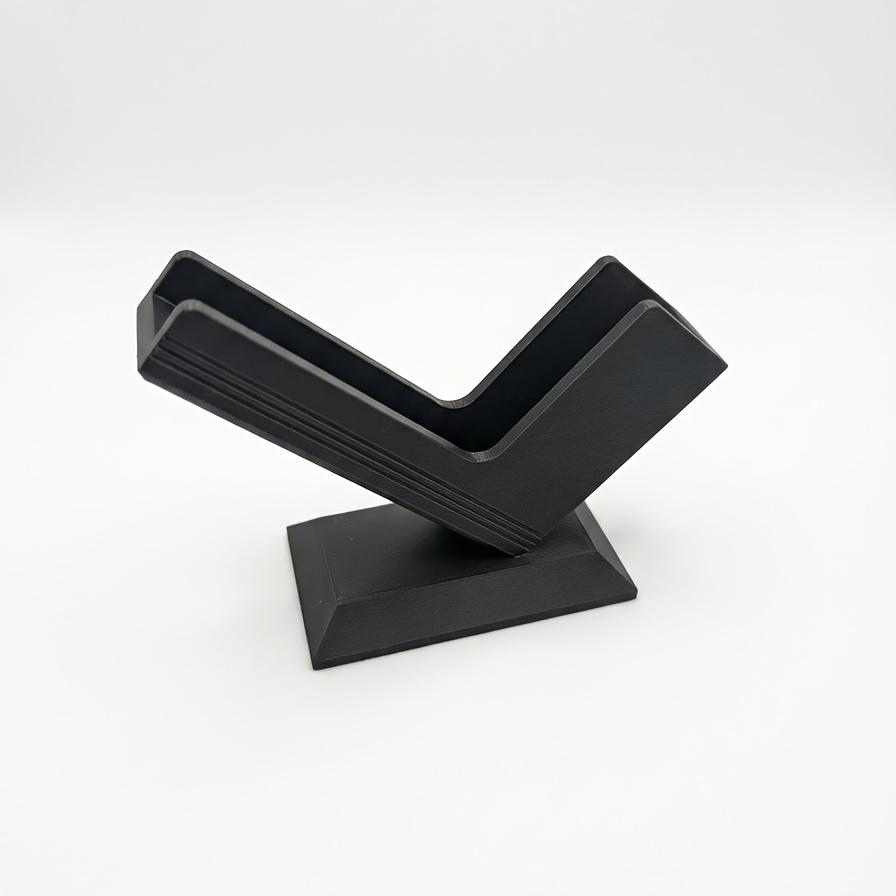 

Modern 3D Printed Business Card Stand, Convenient Desktop Card Organizer for Office and Home Desk Organization