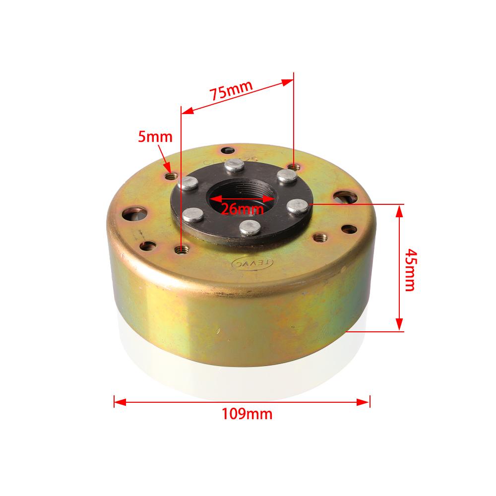 Ротор Маховика Для Скутера Мопеда Квадроцикла Картинг GY6 125cc 150cc 152QMI 157QMJ 8-Катушечный Магнито Статор золотой