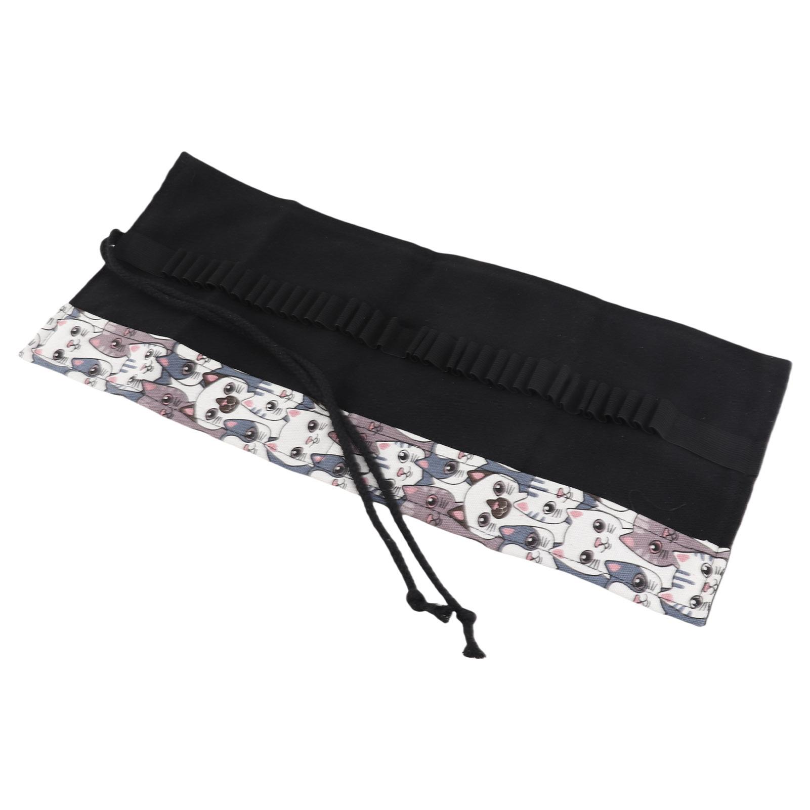 

Занавеска для ручек, вместительная, рулонная, моющаяся, сумка для хранения карандашей для одноклассников, студентов, коллег