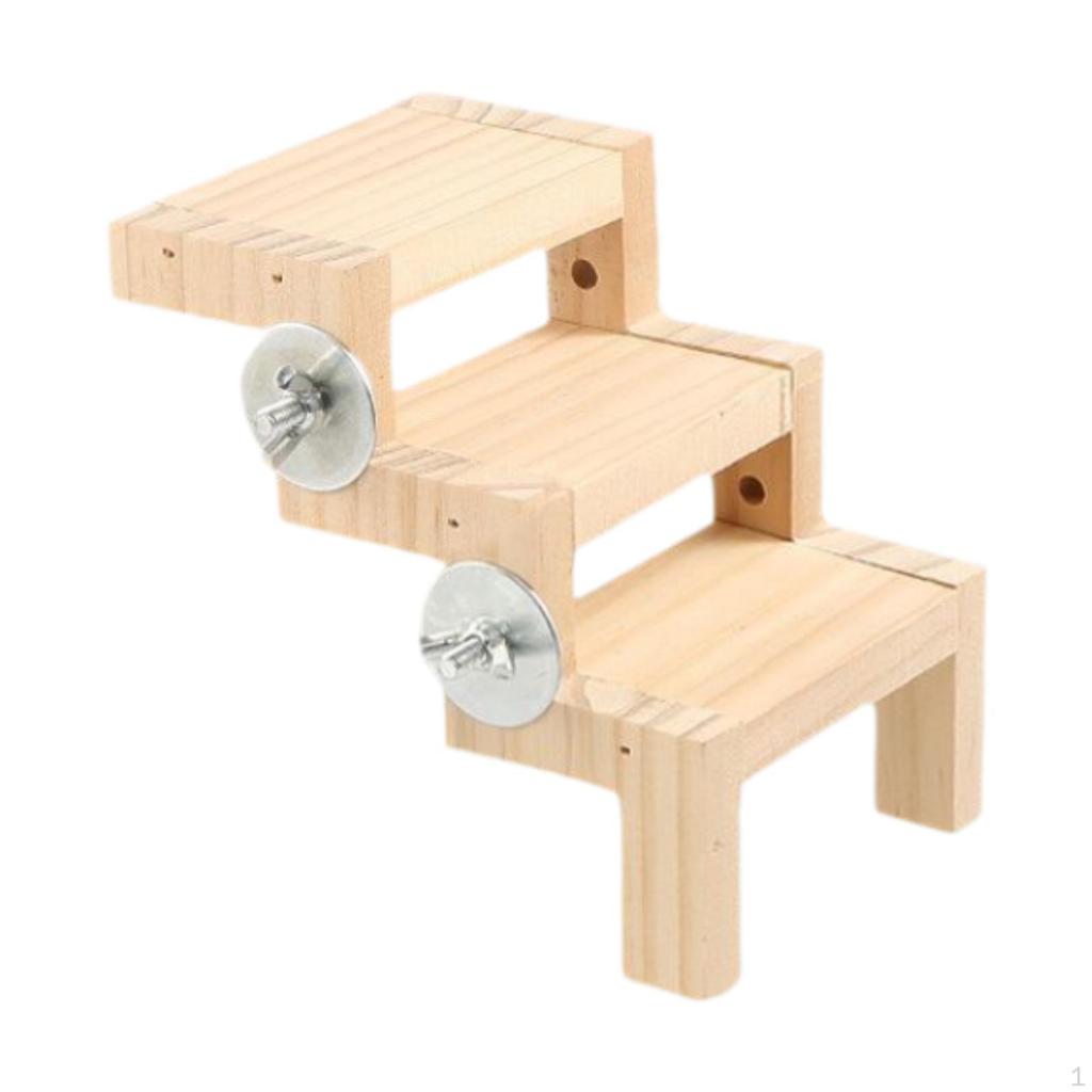 Bird Cage Climbing Ladder Toy Stable Placement Parrot Play Stand Perch for Birds Lovebirds And