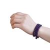 Amethyst Three-Circle Bracelet with Round Natural Gemstone Beads - Boutique Gift Collection