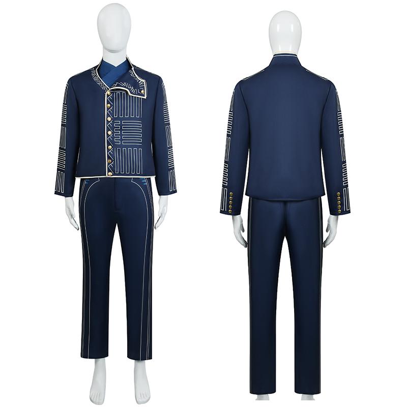 Anime Movie Wicked Fiyero Cosplay Prince Costume Adult Men Military Officer Uniform Suit Halloween Carnival Musical Party Suits