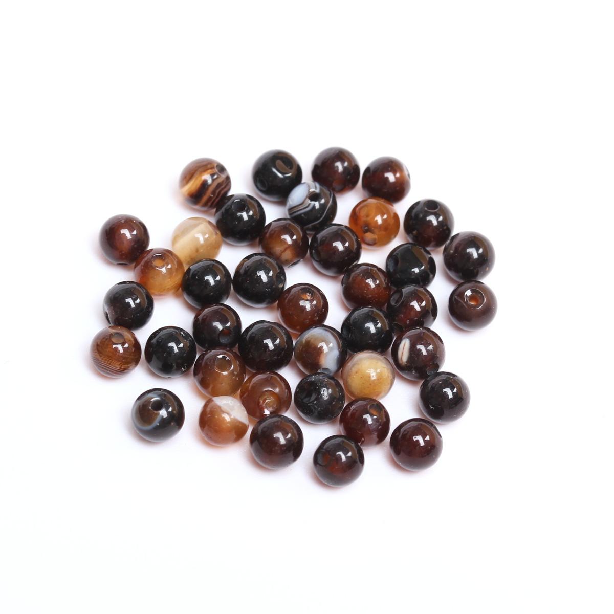 

Творческие полосатые бусины агата, модная цепочка для мобильного телефона, изготовление ювелирных изделий своими руками, ремешок на запястье, разделительные бусины для ювелирных изделий 4/6/8/10/12 мм 40/30/20/5 шт. 4mm/40Pcs