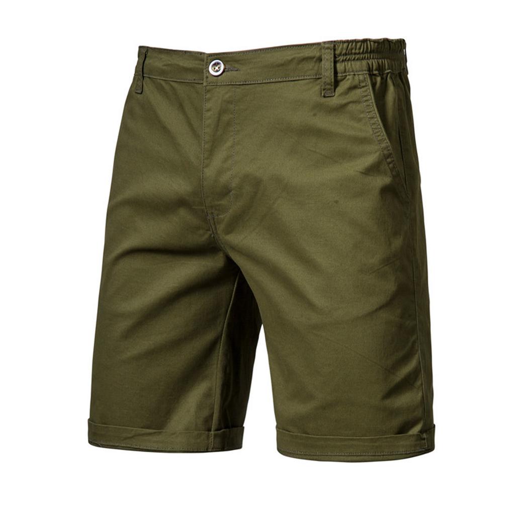 Men's Casual  Color Outdoors Pocket Beach Work Trouser Cargo Shorts Pant