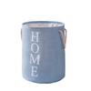Foldable Round Storage Bag Dirty Laundry Basket Cotton Linen Household Items