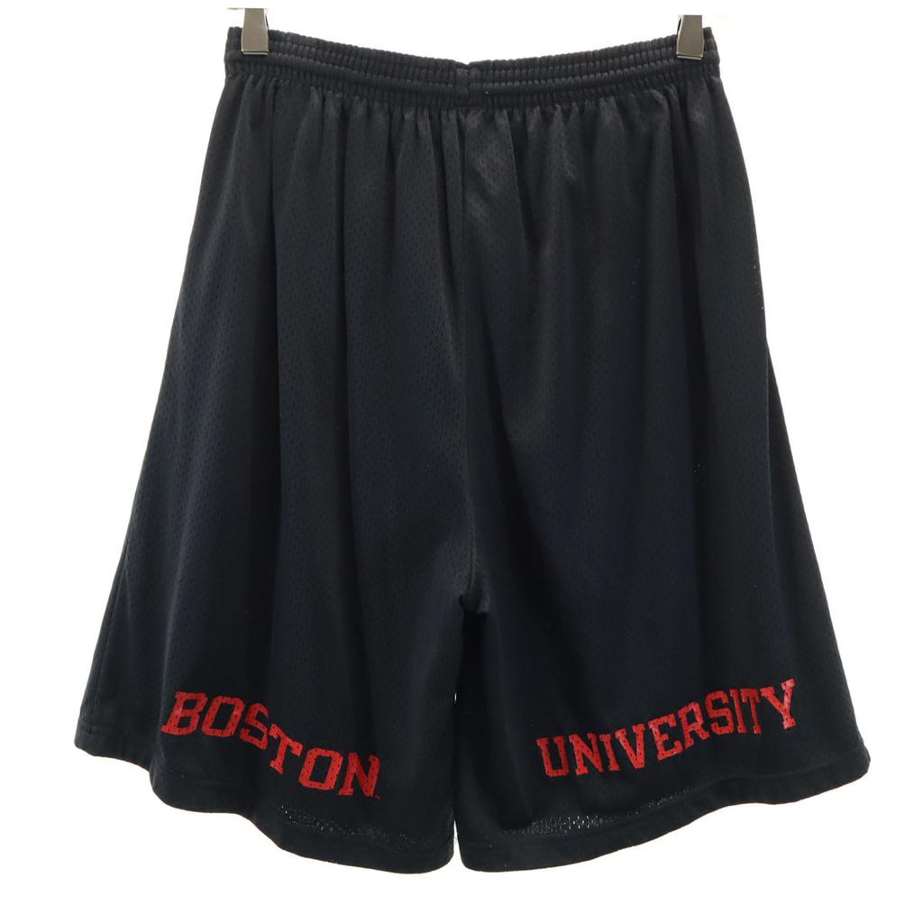 Champion 80s Vintage USA Made Tricot Tag Mesh Shorts L Black Women Used