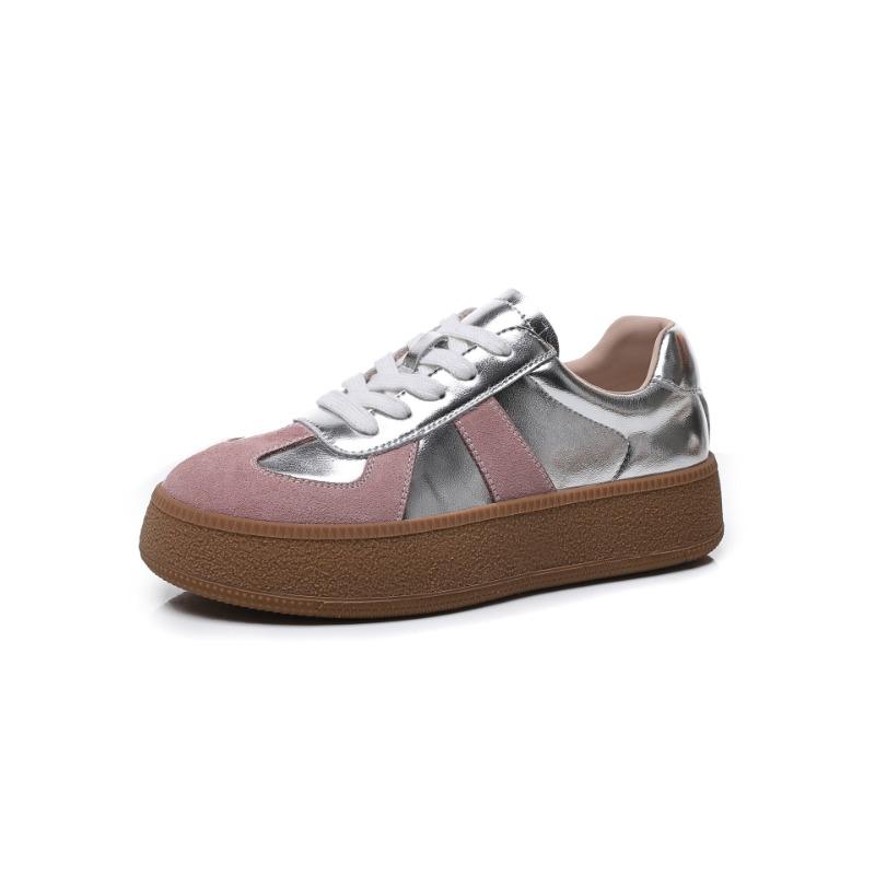 Little White Shoes Women's Autumn Flat Baseplate Shoes Women's Platform Versatile Student Casual Shoes Classic Dexun Shoes